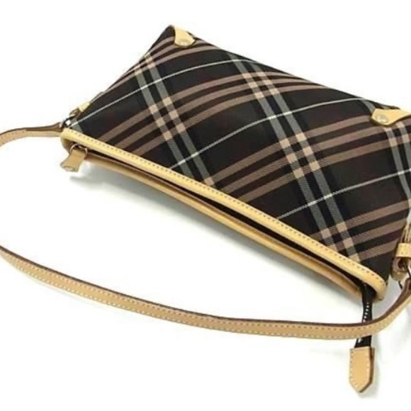 Burberry Shoulder Handbag Blue Label Canvas Nova Check 2WAY like new - Picture 4 of 7